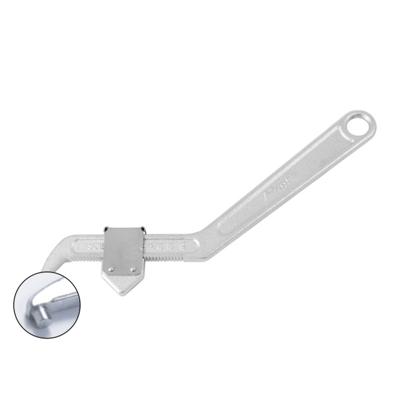 Adjustable Hook Wrench with Round Nose
