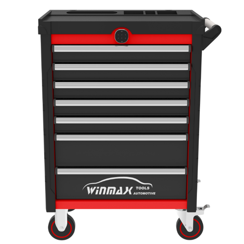 27" 7 Drawer Roller Cabinet with Digital Security Lock