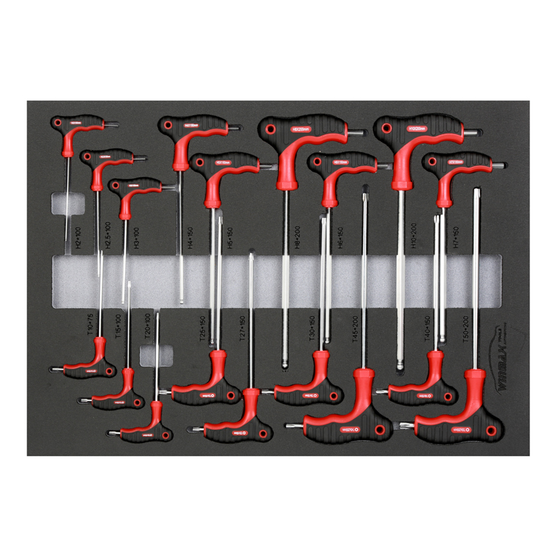 18PCS T-Handle Hex Key Set