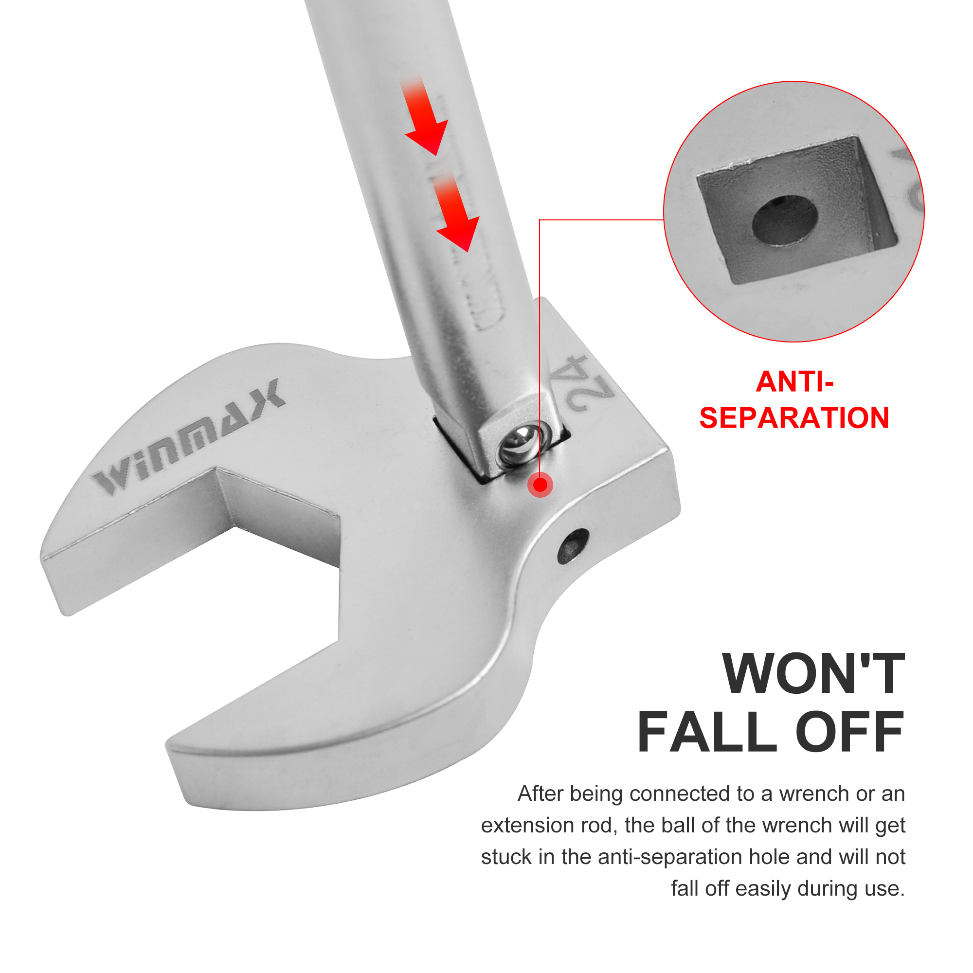 14件套V口牛角扳手头-公制