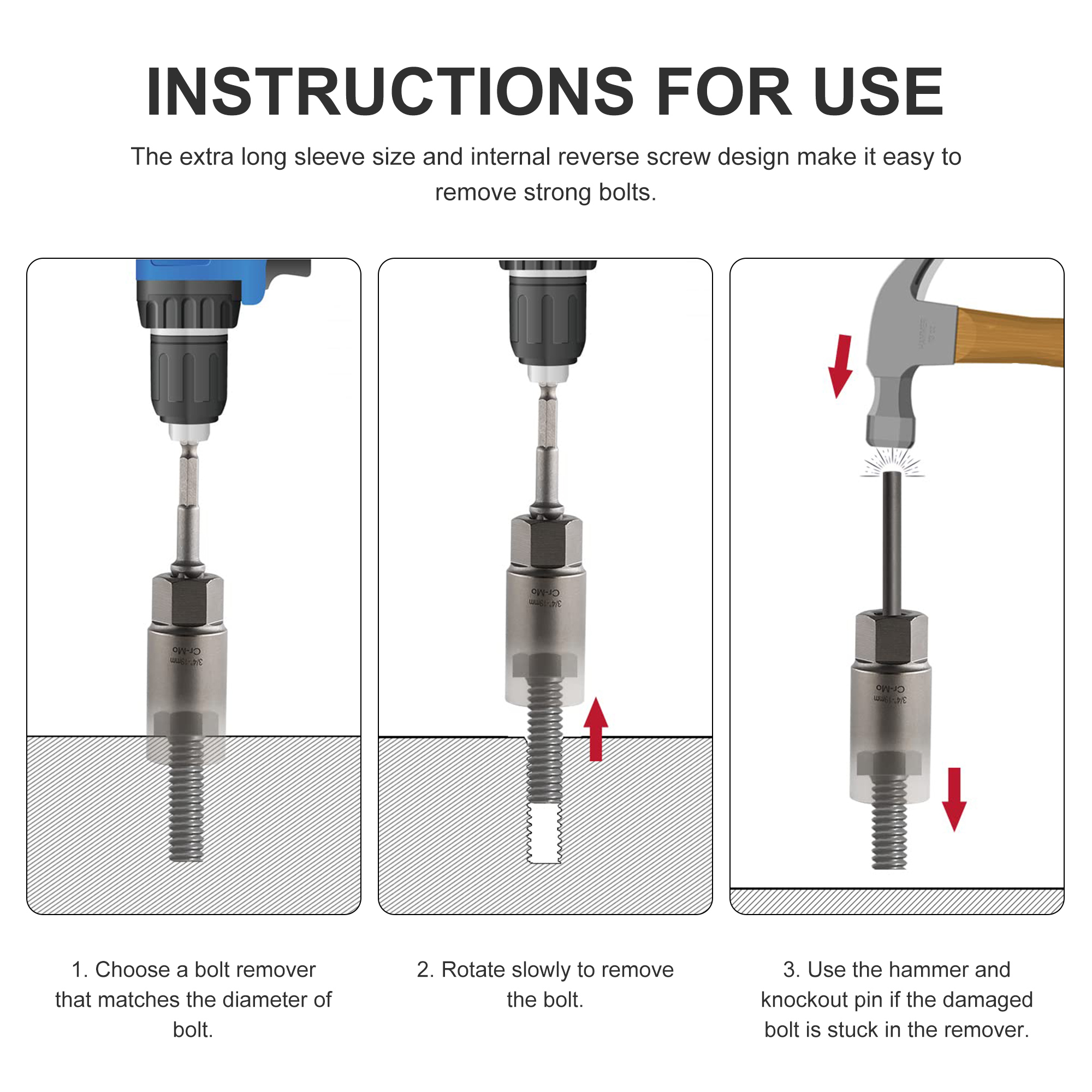 11pcs 3/8" Deep Twist Socket