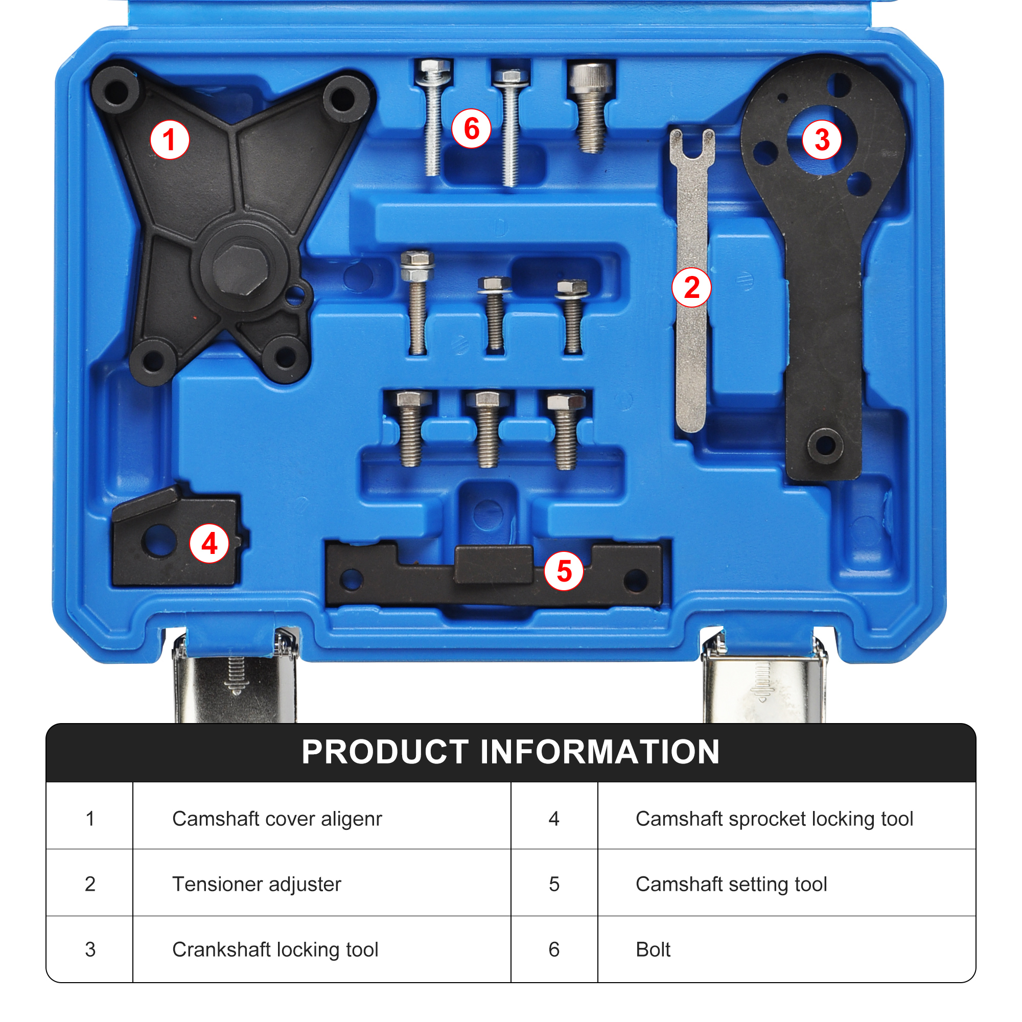 10PCS Petrol Engine Setting/Locking Kit - Fiat, Ford, Lancia 1.2, 1.4 8v - Belt Drive
