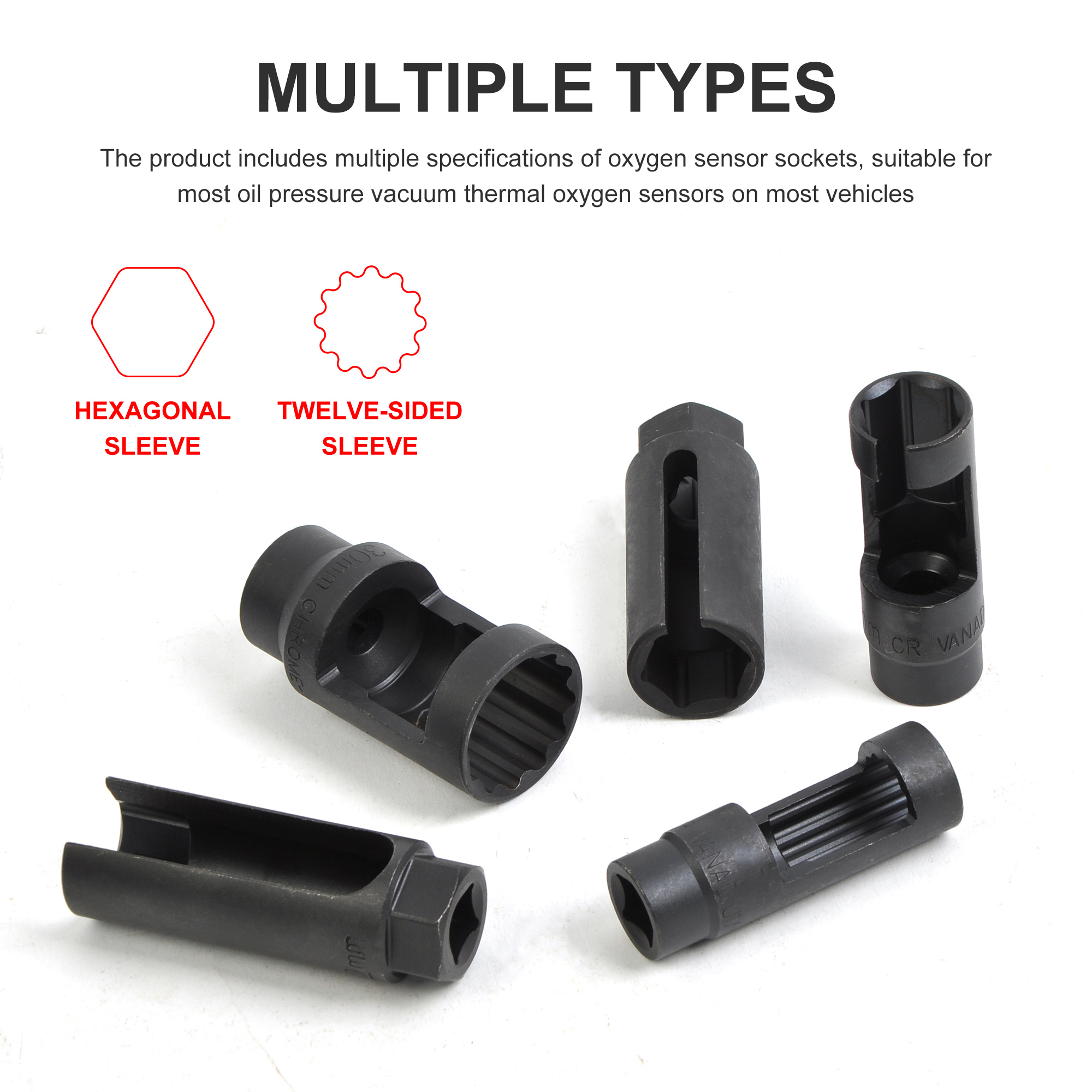 21PCS Oxygen Sensor Wrench Set