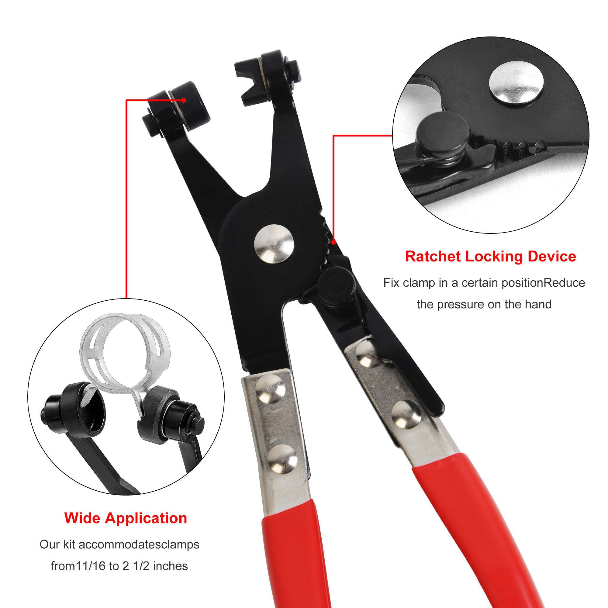 9PCS Hose Clamp Pliers Kit