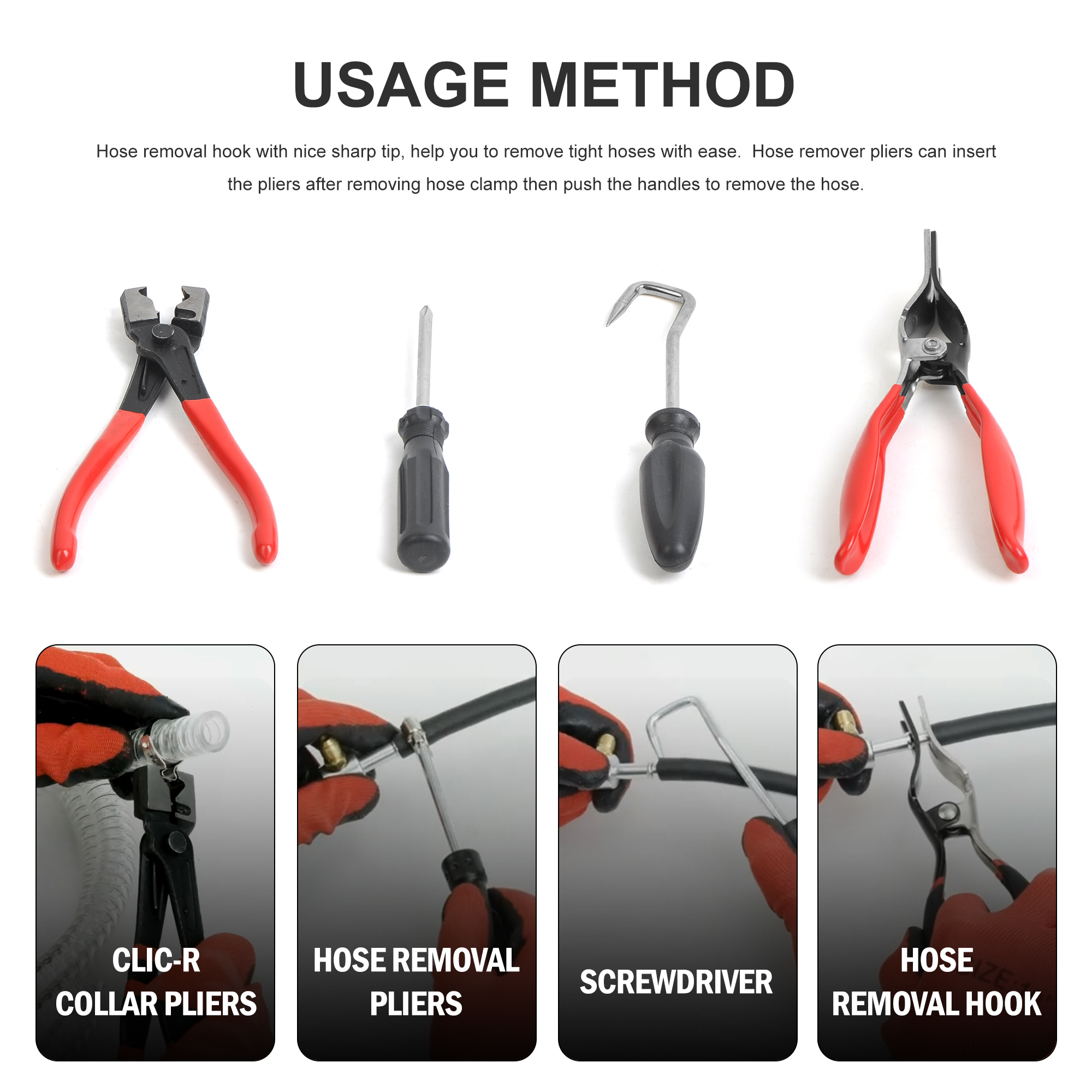 9PCS Hose Clamp Pliers Kit