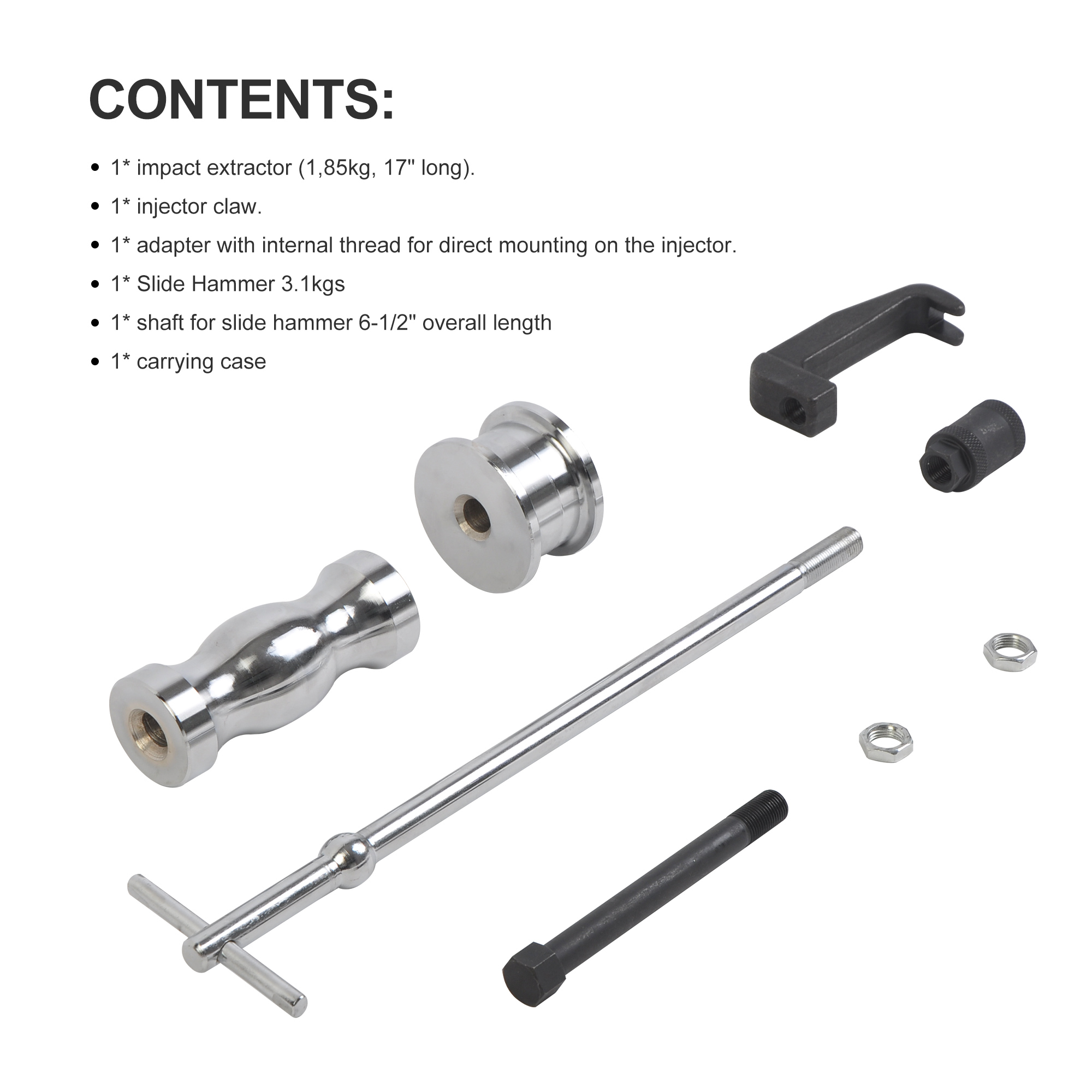 5pc Injector Puller Extractor Set For Benz