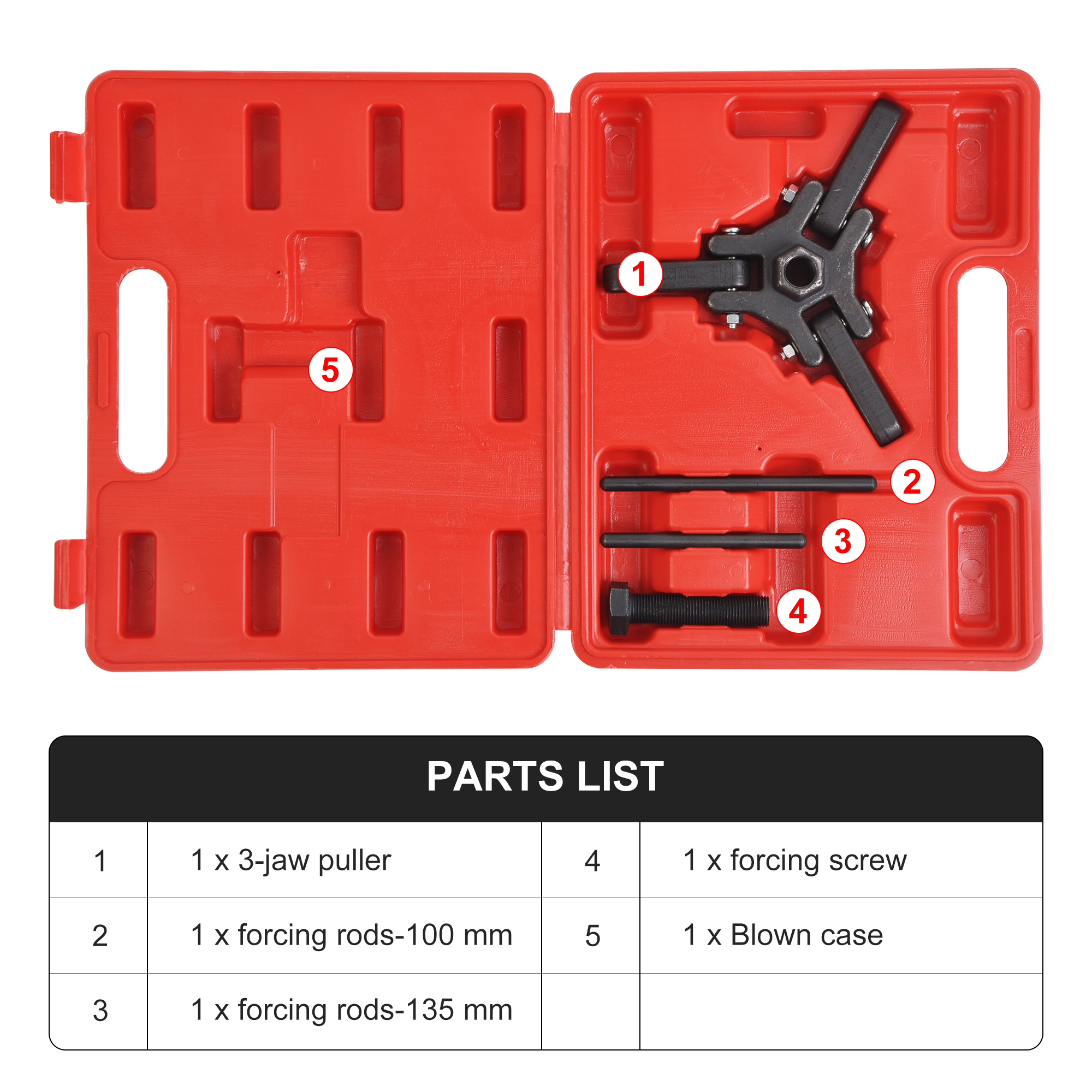 4PCS Professional Harmonic Balancer Puller Kit