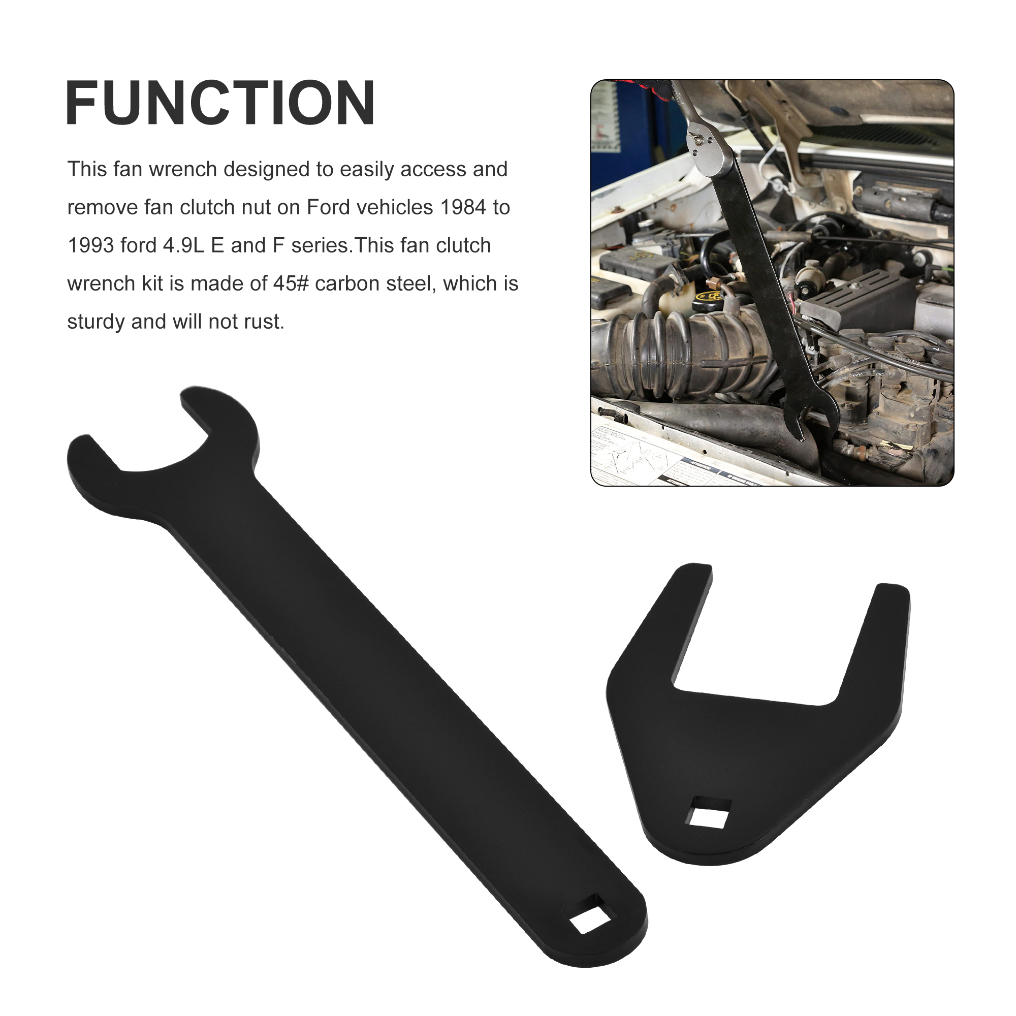 2PCS Fan Clutch Wrench Set Applications