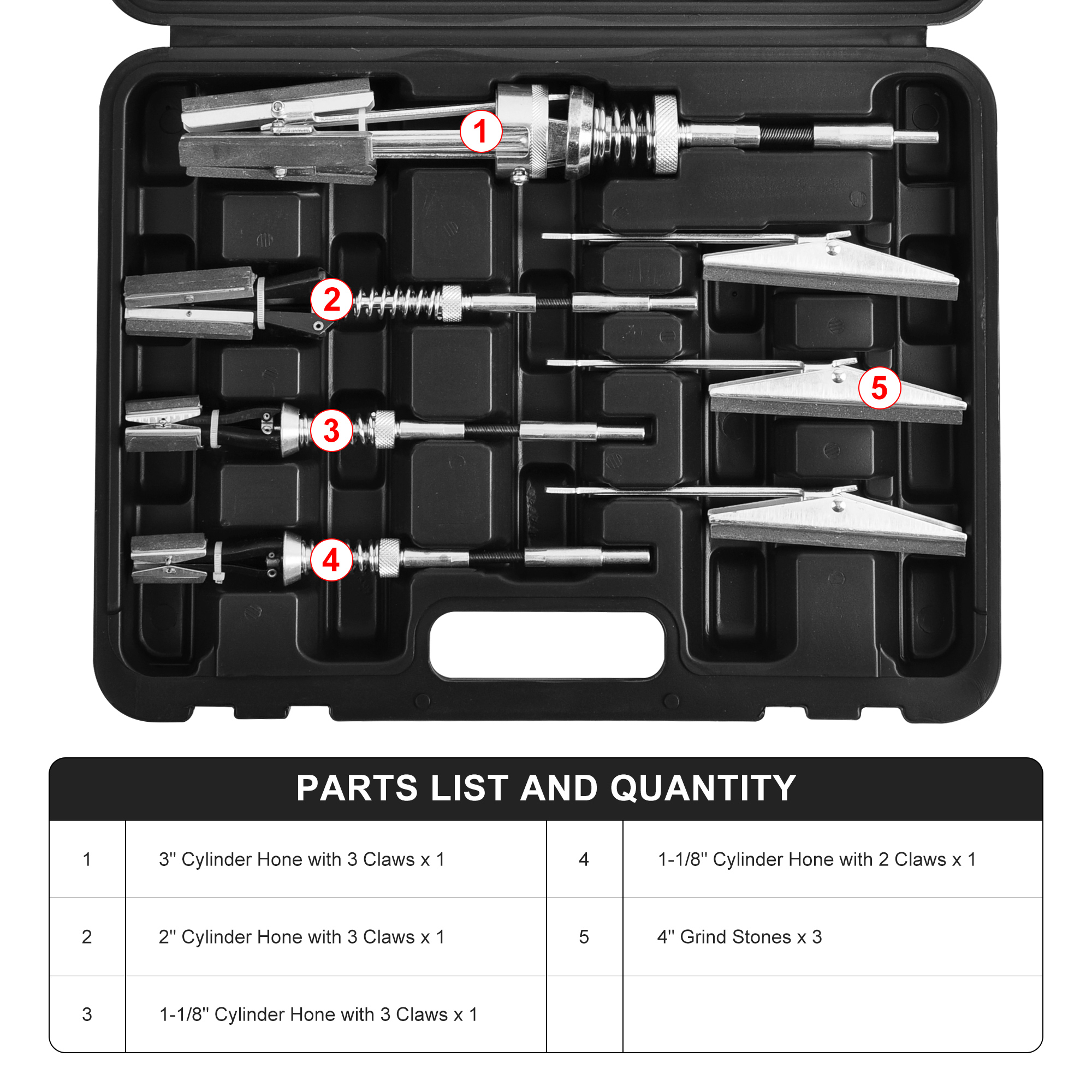 7PCS Cylinder Grinder Set