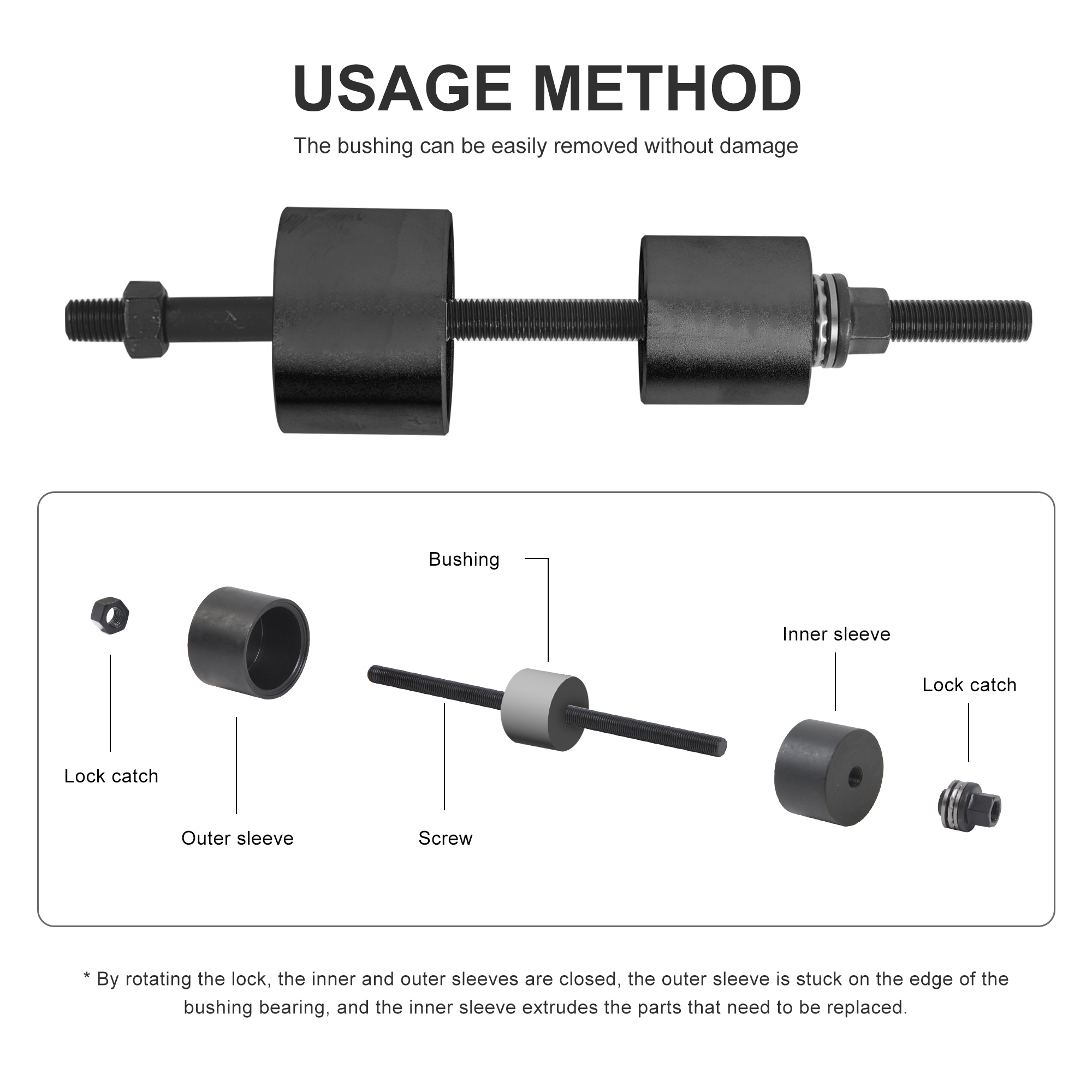 BMW E36/46, E38/39, E60/61, E31, E90/91 Differential & Axle Bush Tools