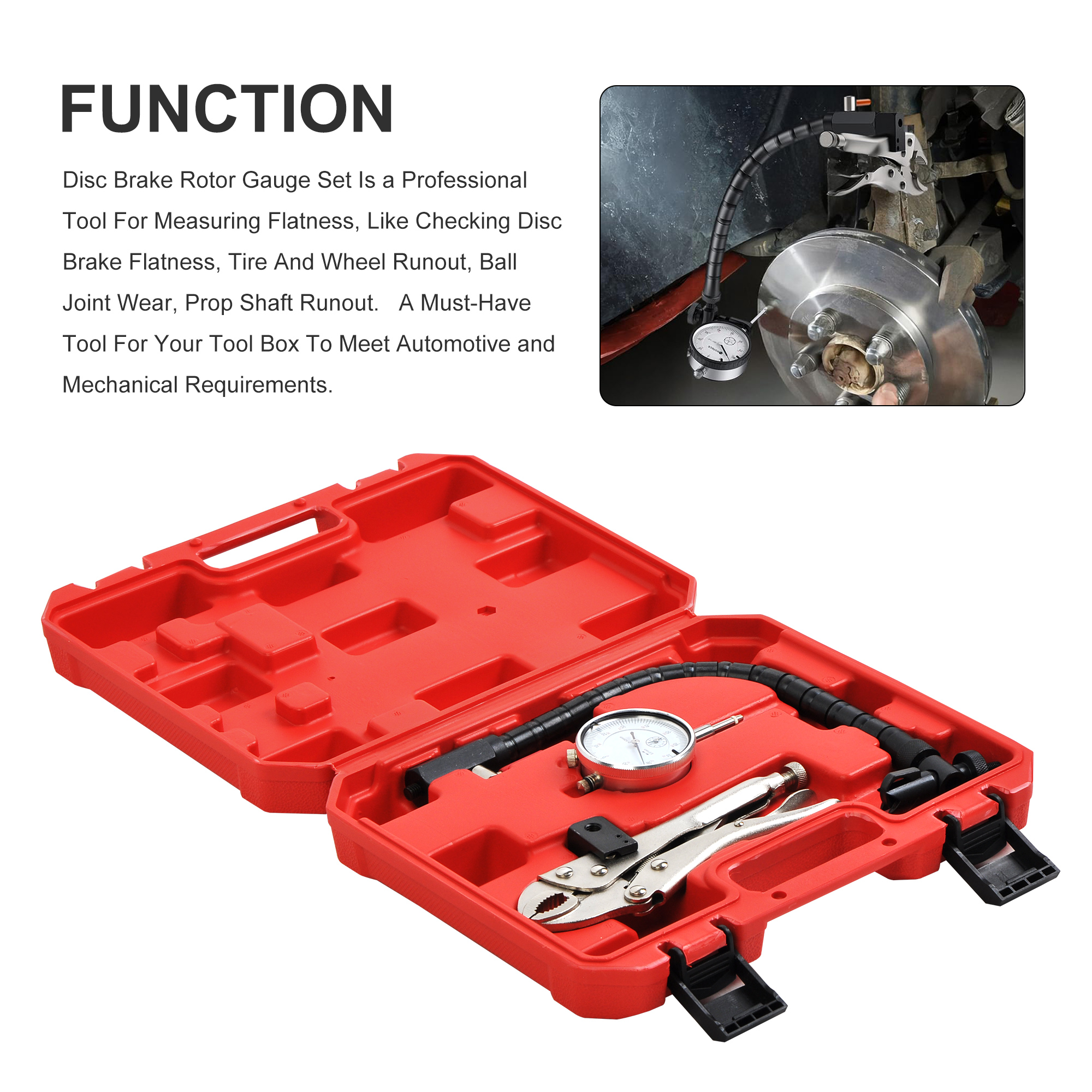 3PCS Brake Disc Run Out Kit