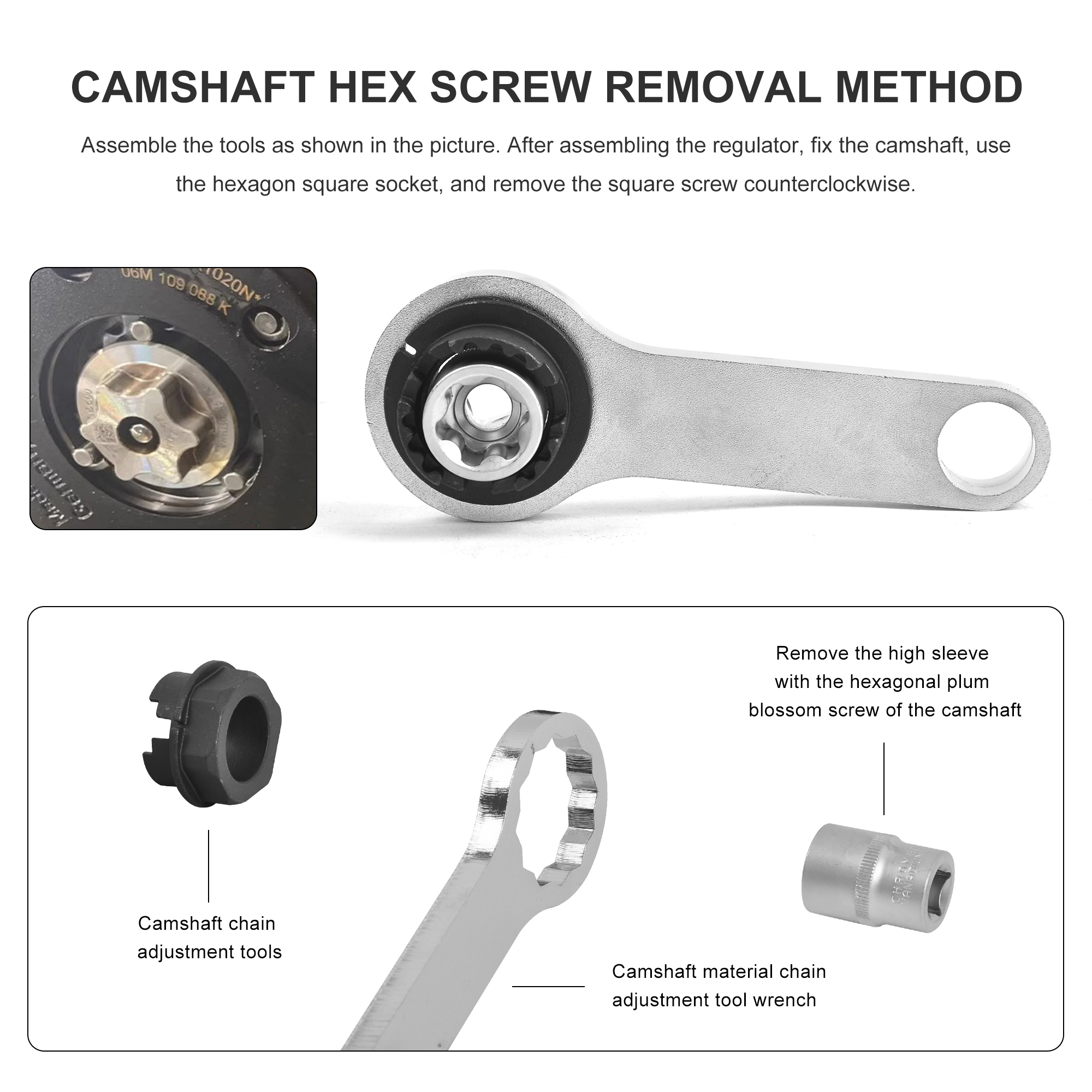 Engine Timing Camshaft Locking Tool for Audi Porsche 2.9T 3.0T EA839