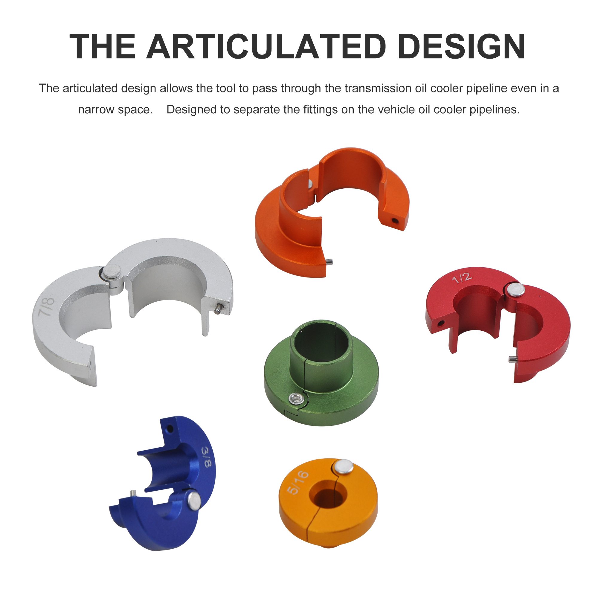 6件铝制燃油和空调管路断开组件