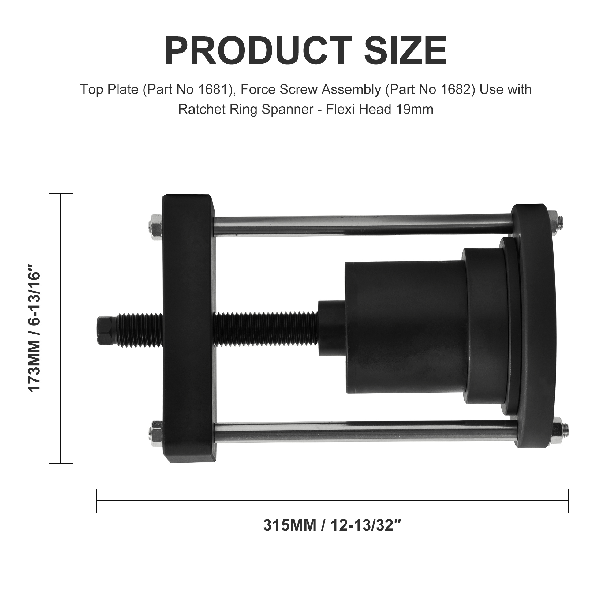 Trailing Arm Bush Removal Tool for Ford & Volvo