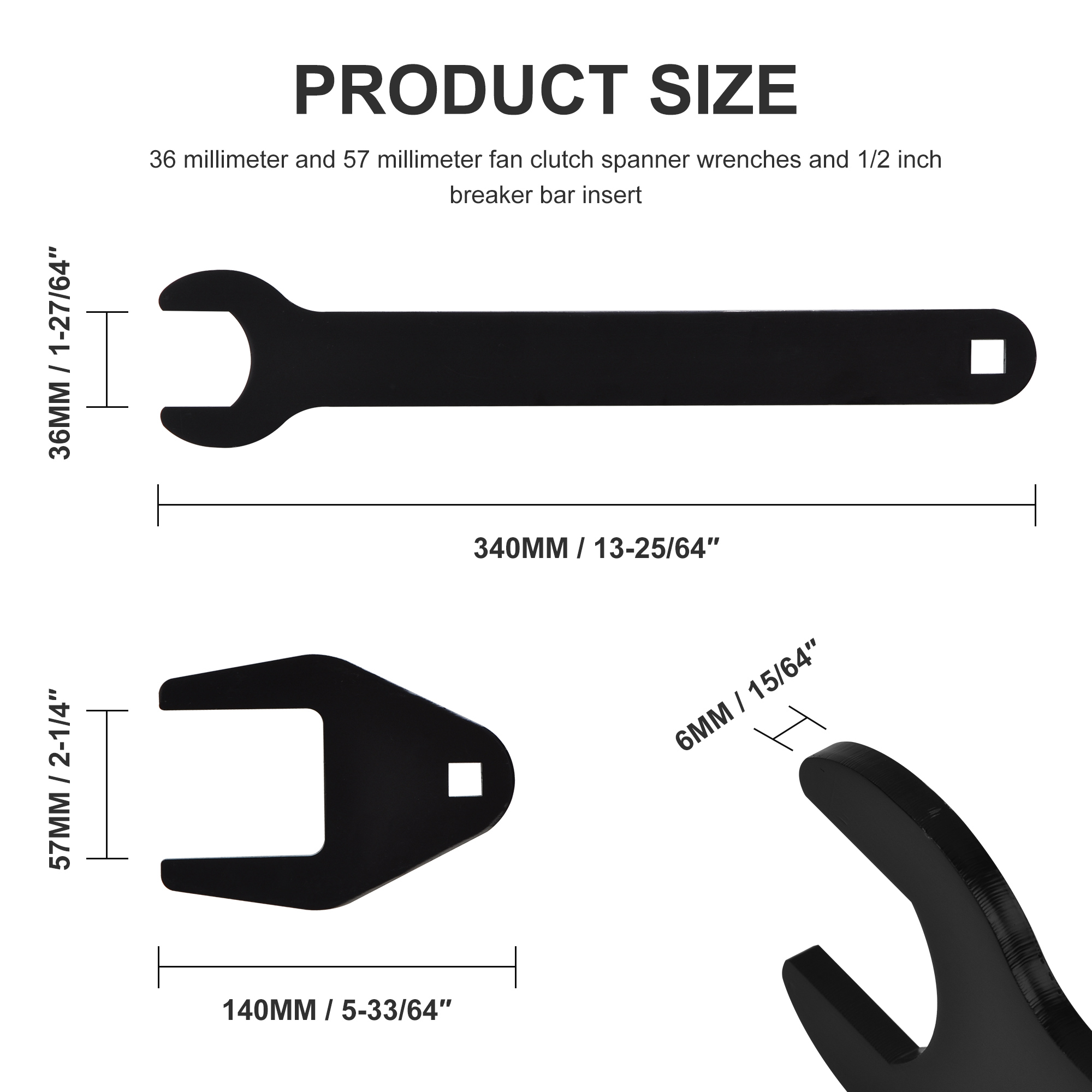 2PCS Fan Clutch Wrench Set Applications