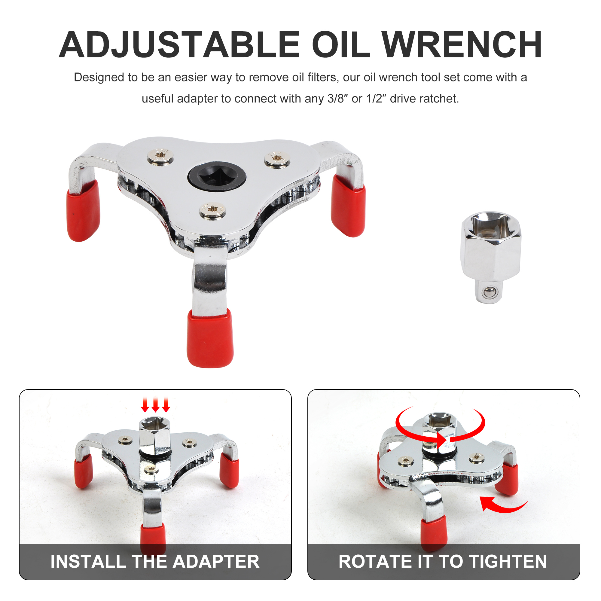 9PSC Ultimate Oil Filter Wrench Set - Professional Oil Filter Removal Tool