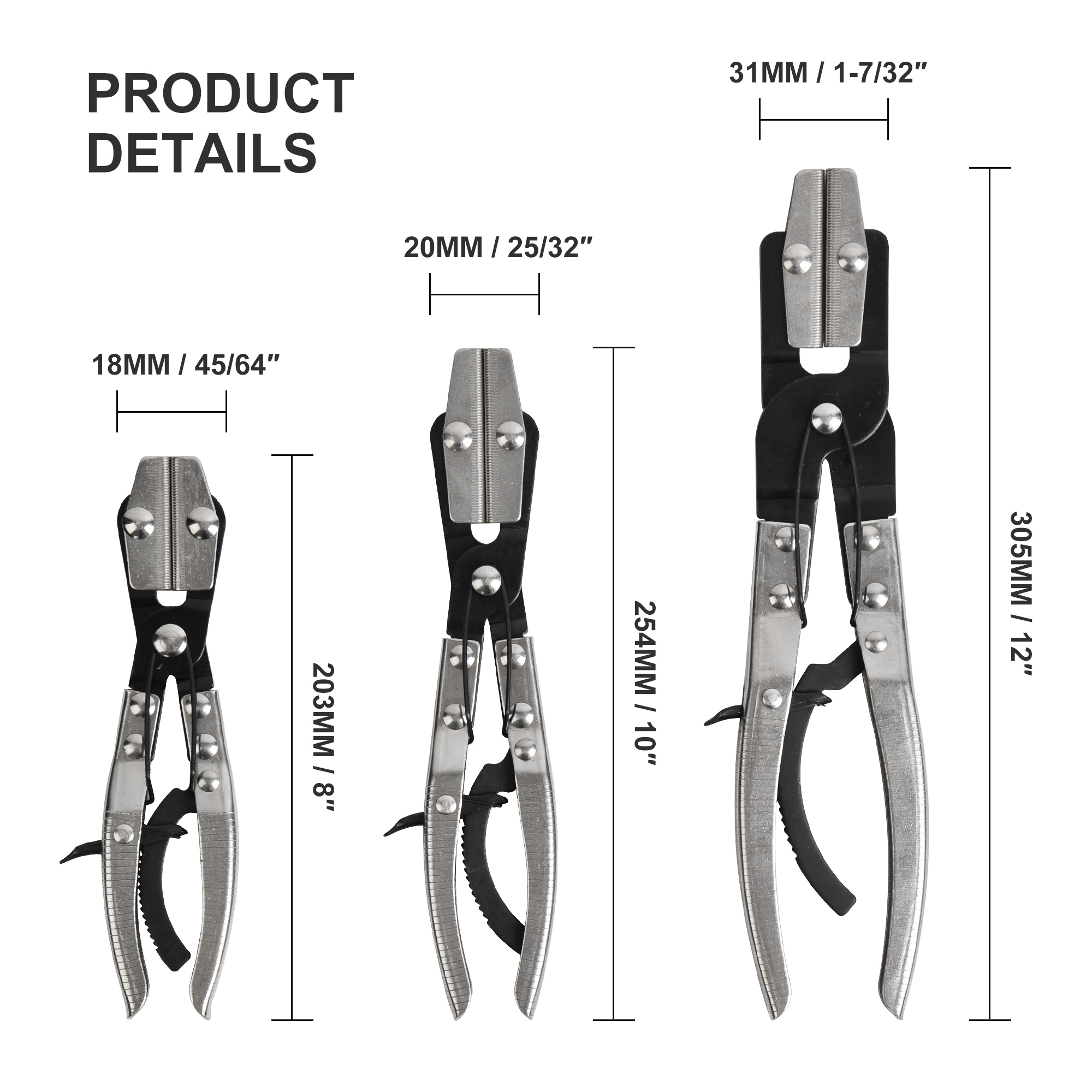 3PCS Hose Pinch-Off Pliers Set