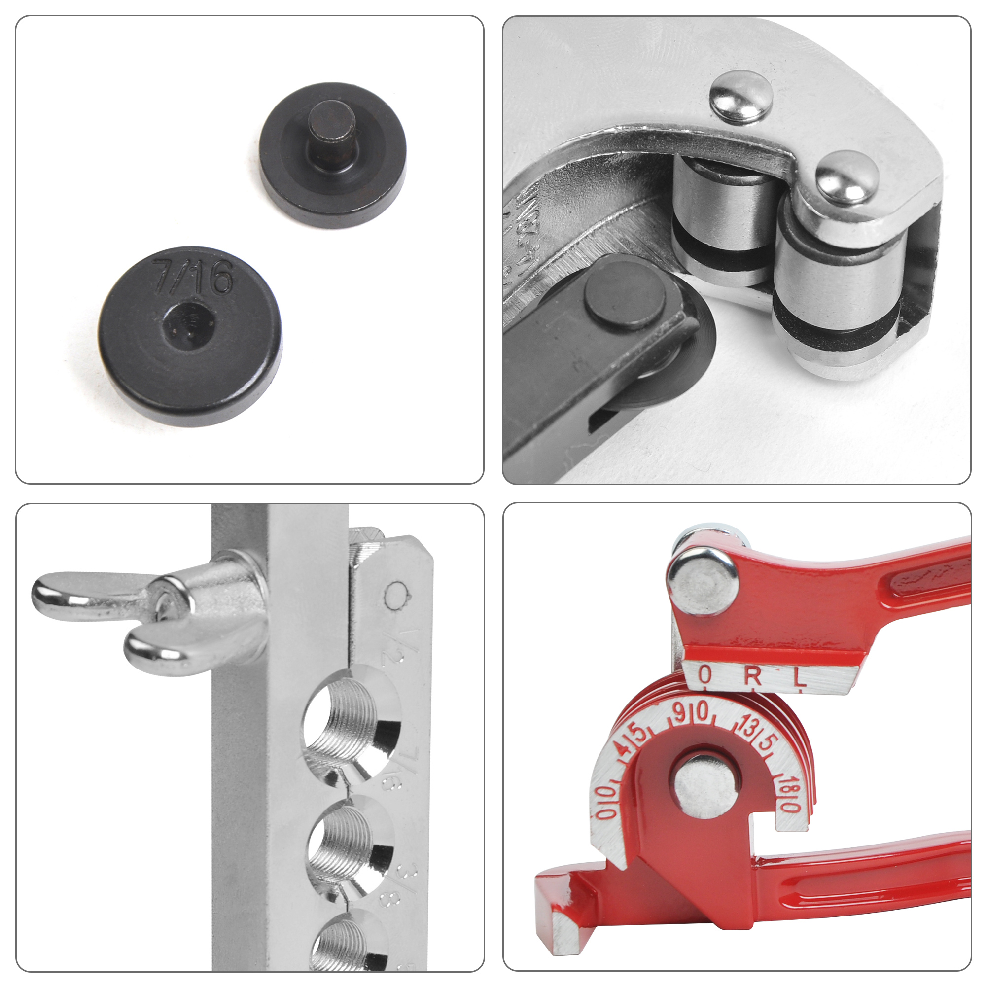 10PCS Double Pipe Flaring Tool Set+ 3-in-1 Tube Bender