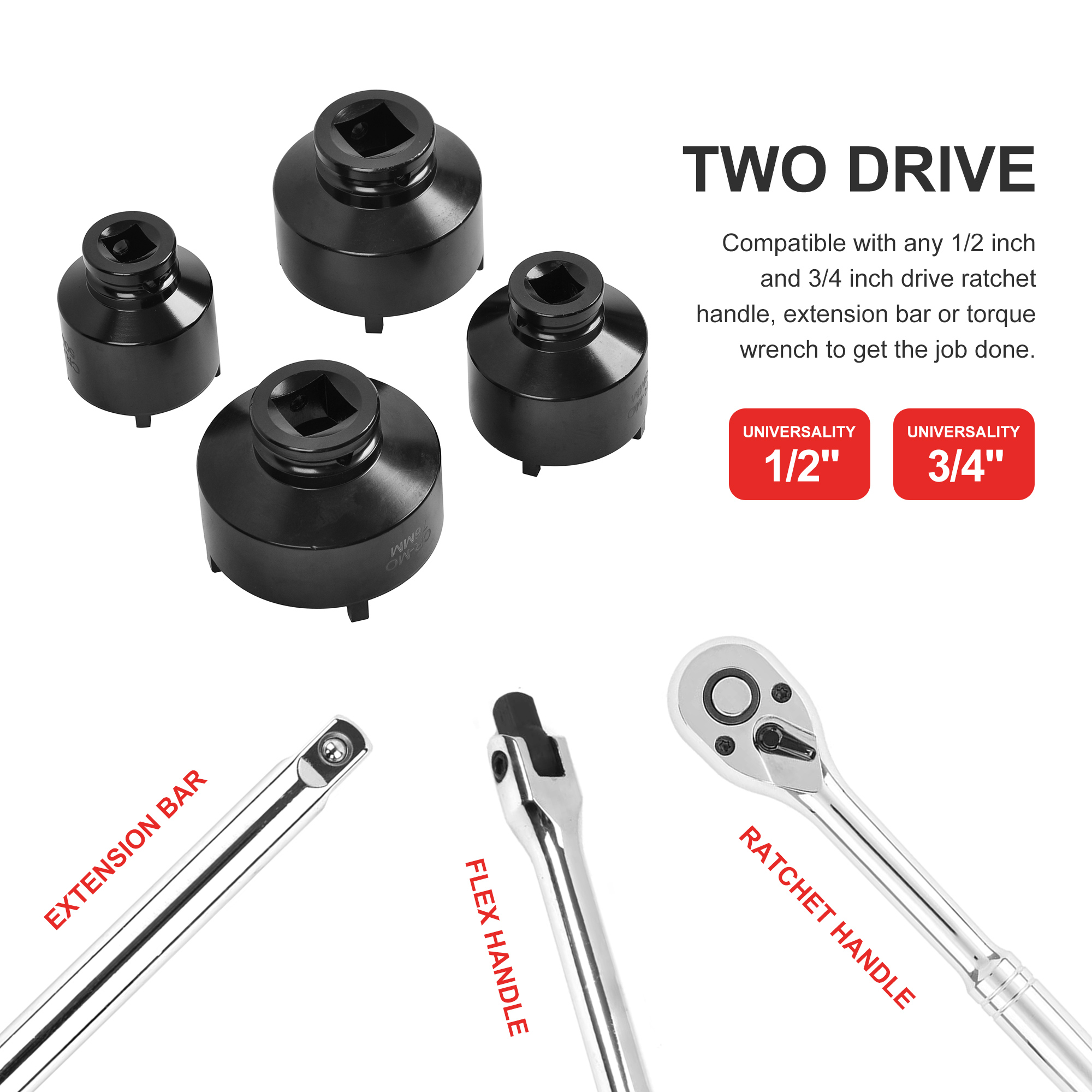 9pcs Groove Nut Socket Set