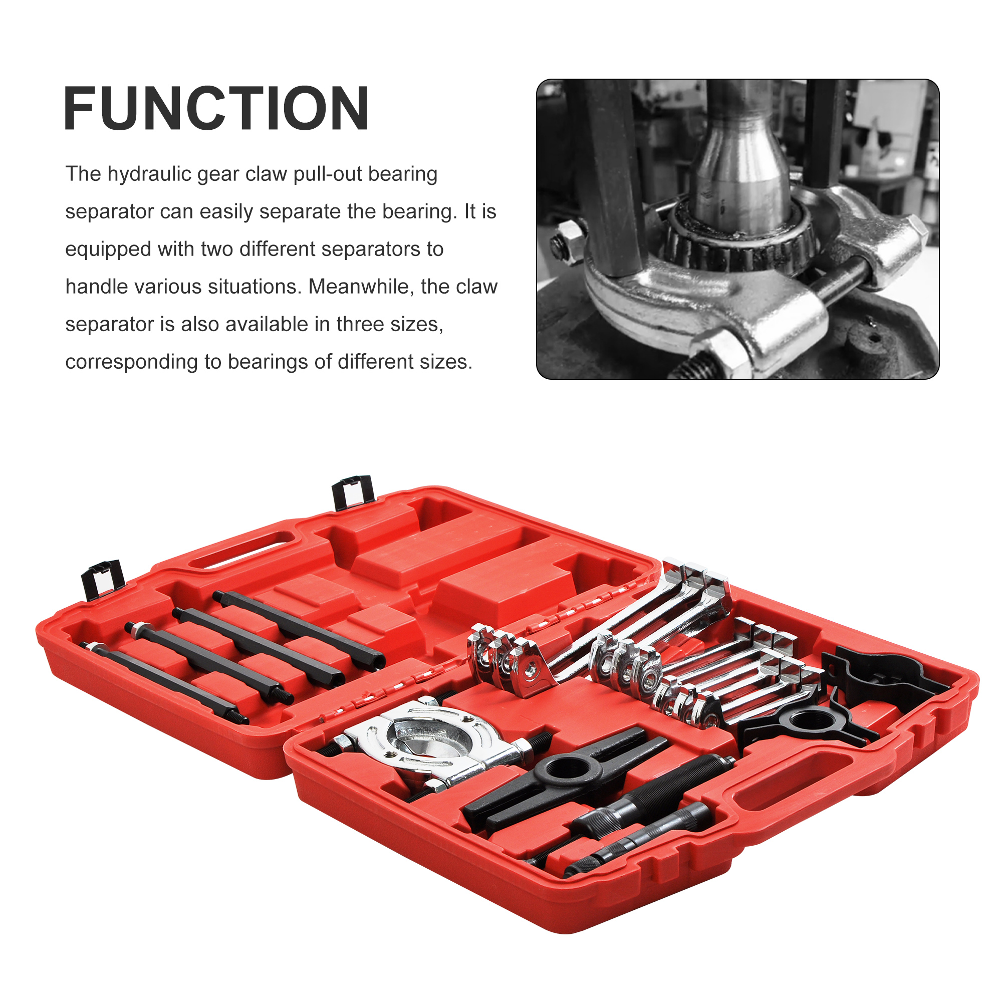 10 Ton Hydraulic Bearing Separator Set