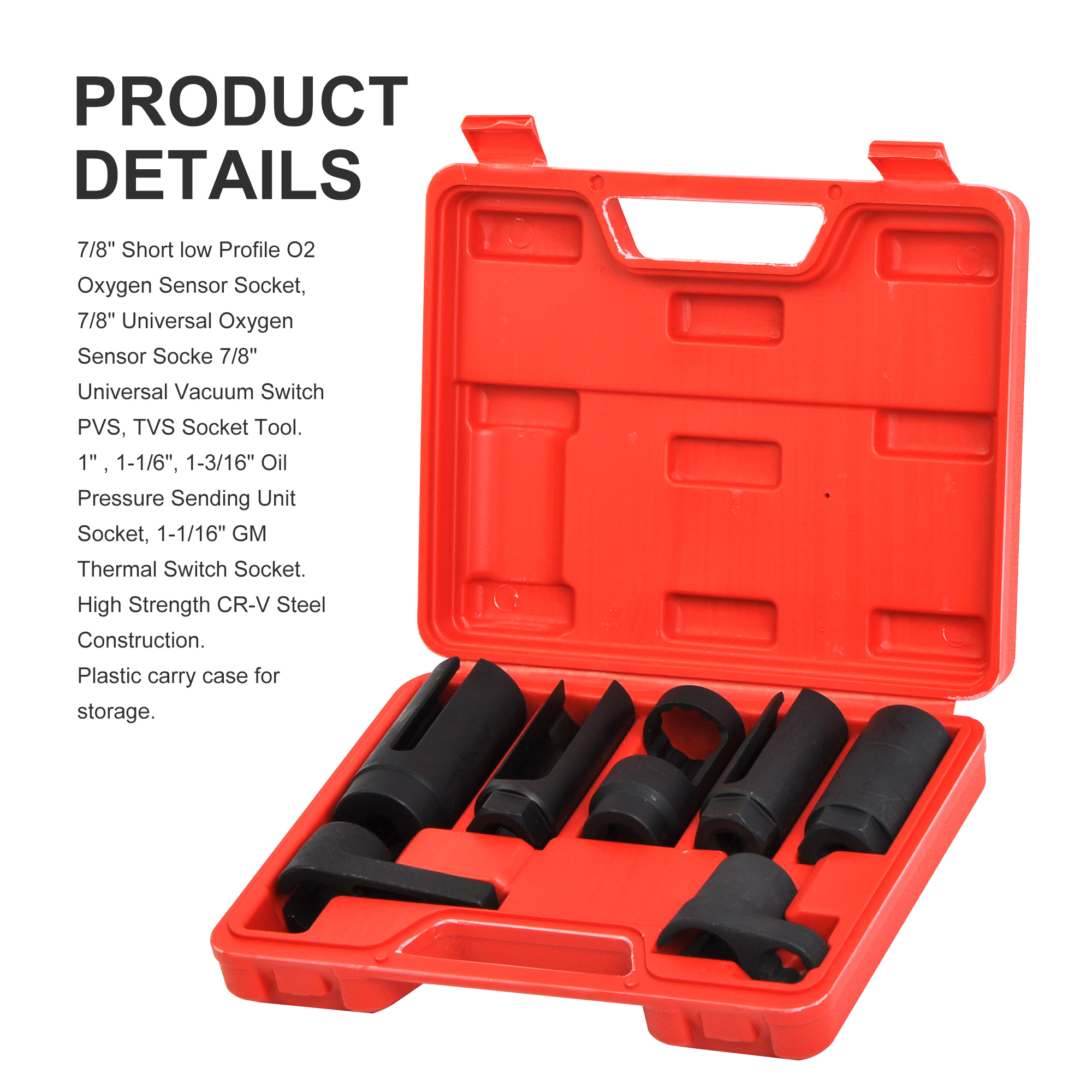 7PCS Oxygen Sensor Wrench Set