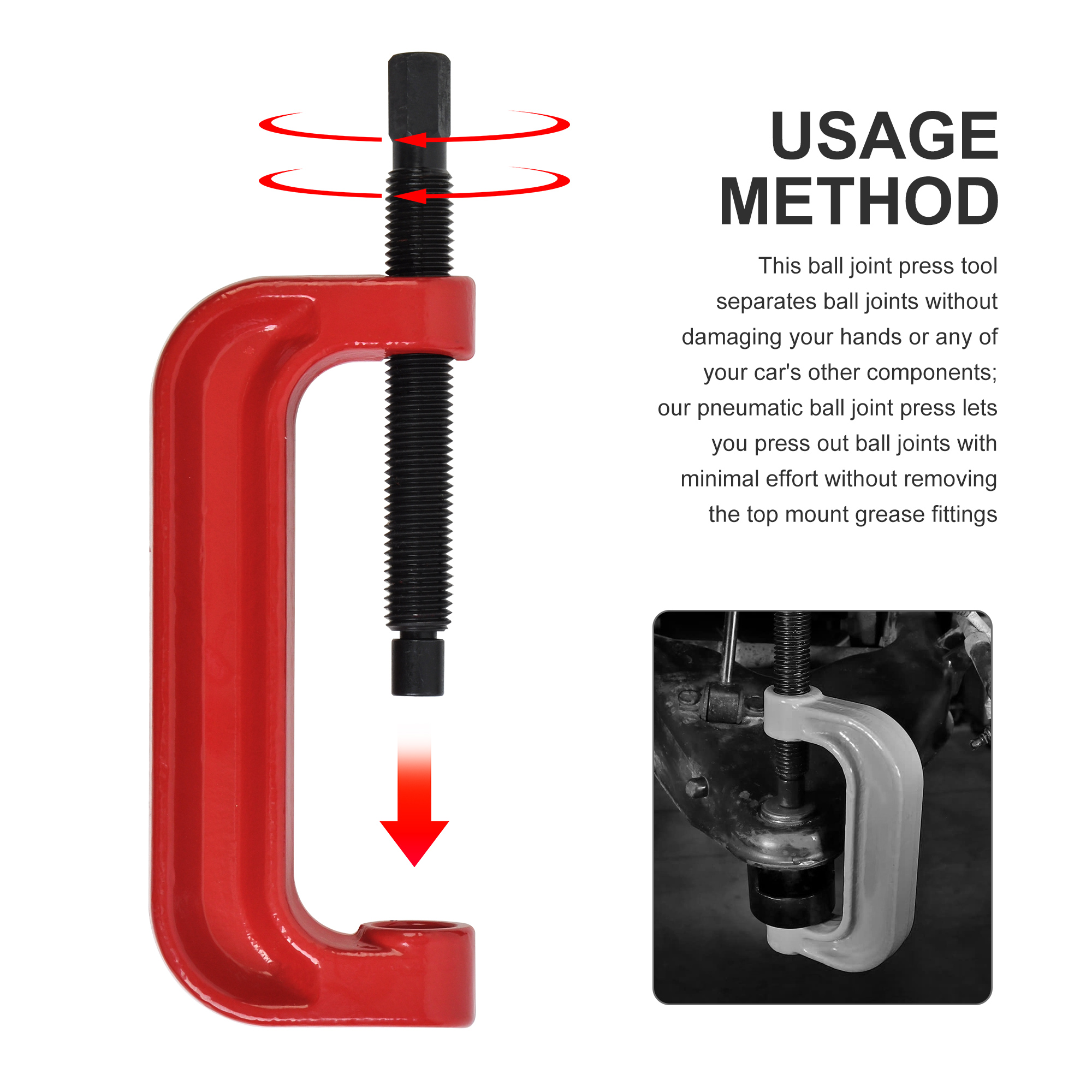 Jumbo XL Ball Joint Press Kit