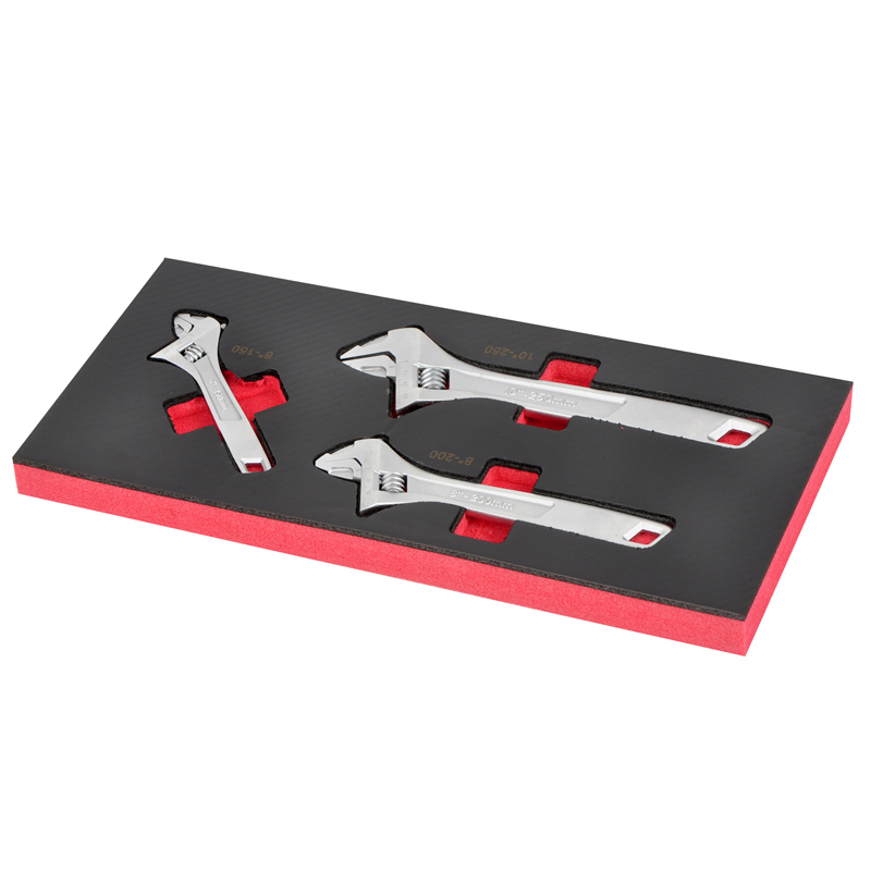 3 Piece Adjustable Wrench Set