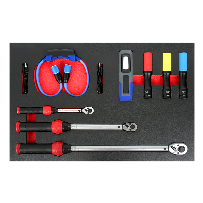 10PCS Plastic Handle Torque Wrench Set