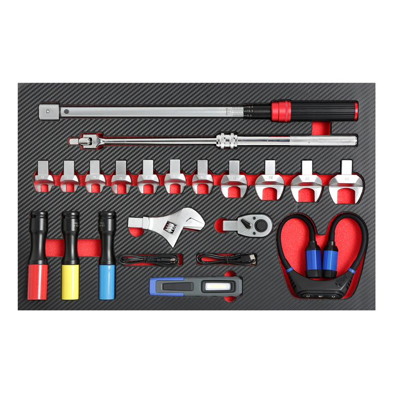 21PCS Interchangeable Head Torque Wrench Set