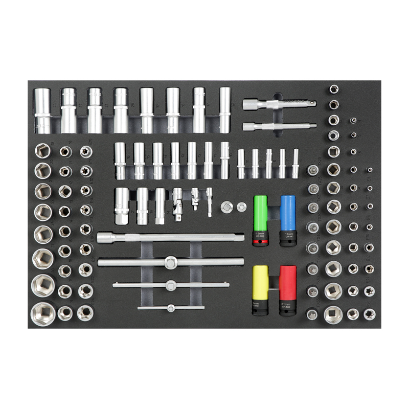 104PC 1/2", 3/8", 1/4" Socket Set