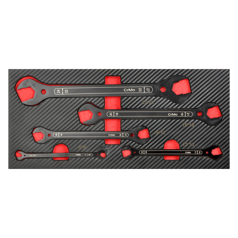 5 Piece 4 in 1 Extra Thin Open Ended Spanner