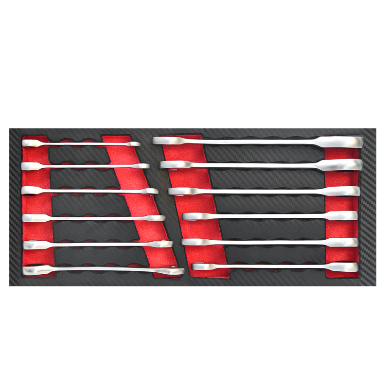 12 Piece Ratcheting Combination Spanner Set