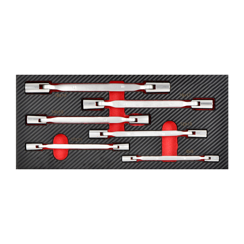 6 Piece Double Flexi-head Socket Spanner Set