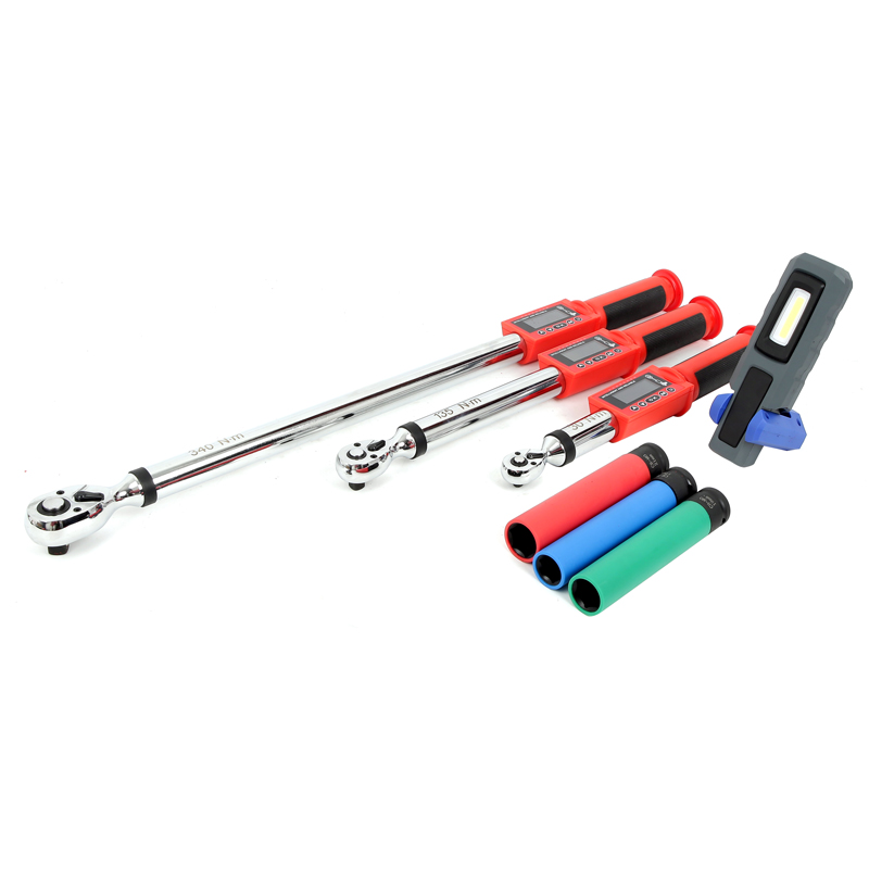 8PCS Digital Torque Wrench Set