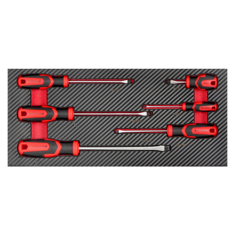 6 Piece Slotted Screwdriver Set