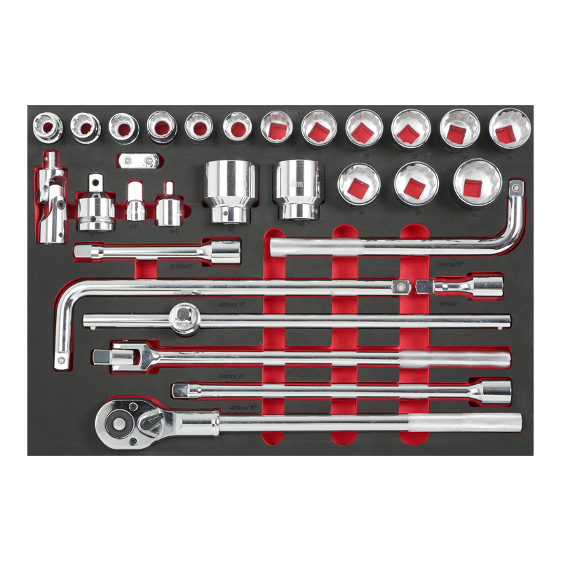 30PCS 3/4" Drive Socket Set
