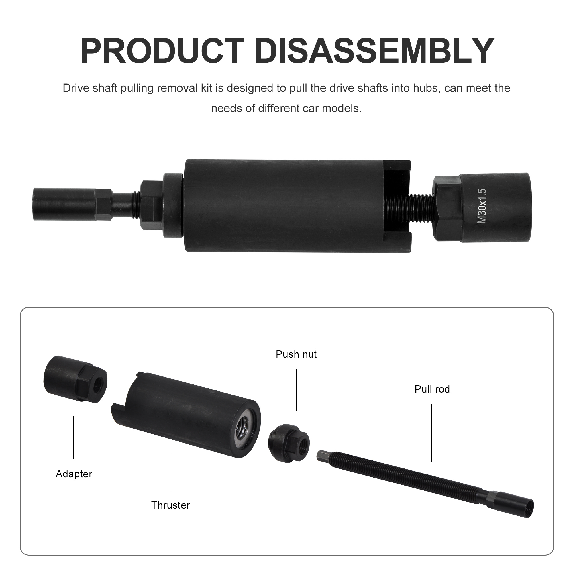 7PCSS Drive Shaft Puller / Extractor Set