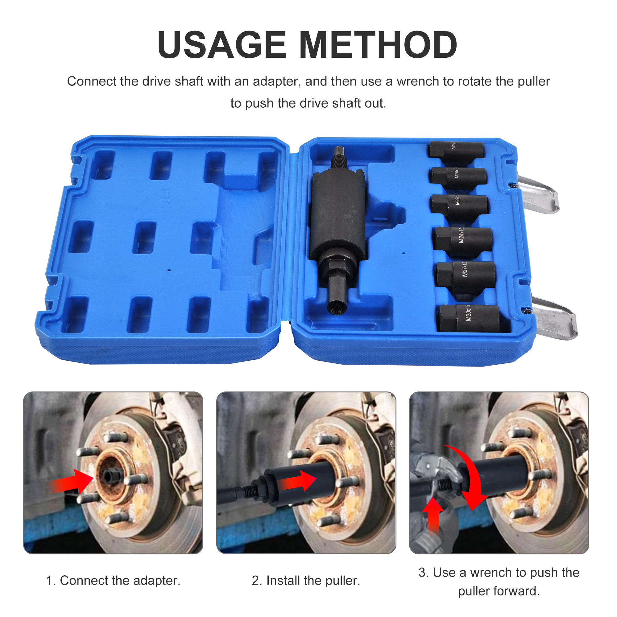 7PCSS Drive Shaft Puller / Extractor Set