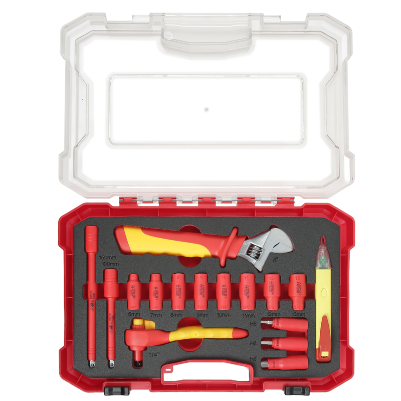 16PCS VDE Insulated Tool Set 1/4"