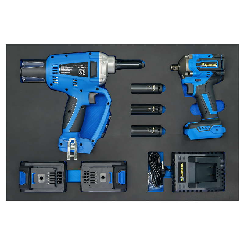 20V Brushless Power Tool EVA Set ( Rivets + Impact Wrench)