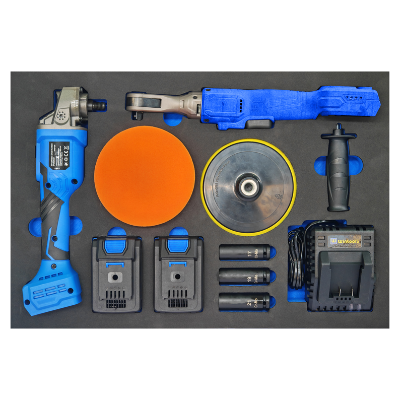 20V Brushless Power Tool EVA Set (Brushless Polisher + Ratchet Wrench)