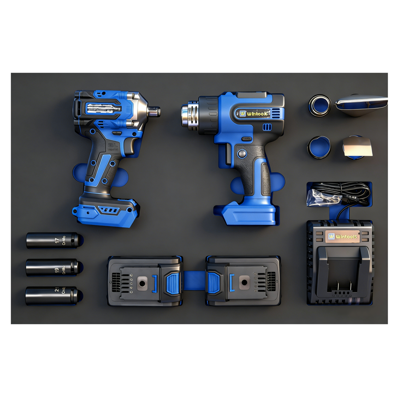 20V Brushless Power Tool EVA Set (Brushless Impact Wrench + Heat Gun)