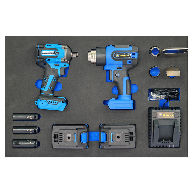 20V Brushless Power Tool EVA Set (Brushless Impact Wrench + Heat Gun)