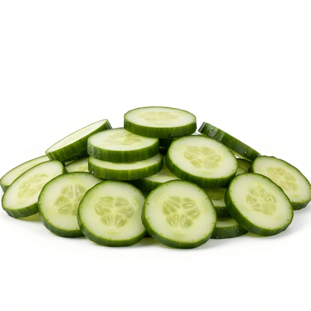 Uniform Sliced Vegetables