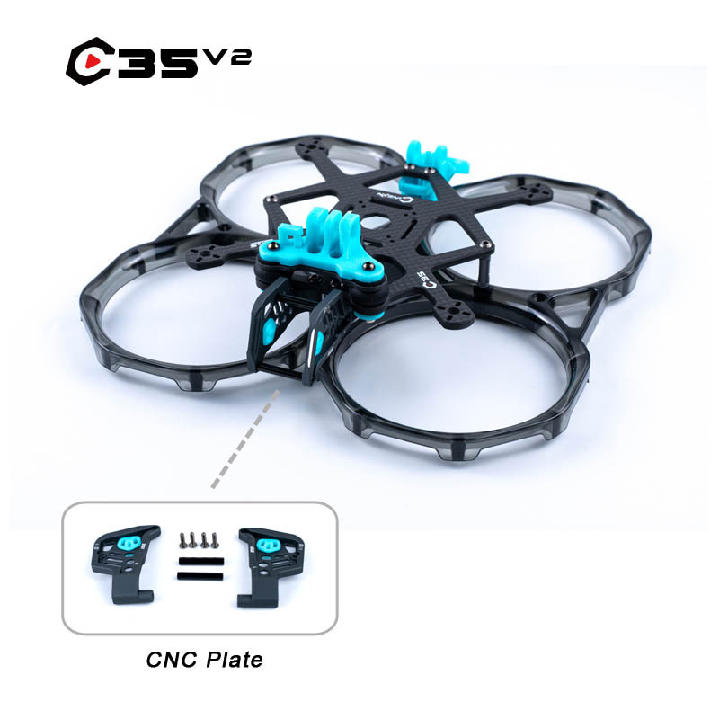 Axisflying cineon C35 V2 / 3.5inch indoor cinewhoop / cinematic shooting frame kit - GPS TPU