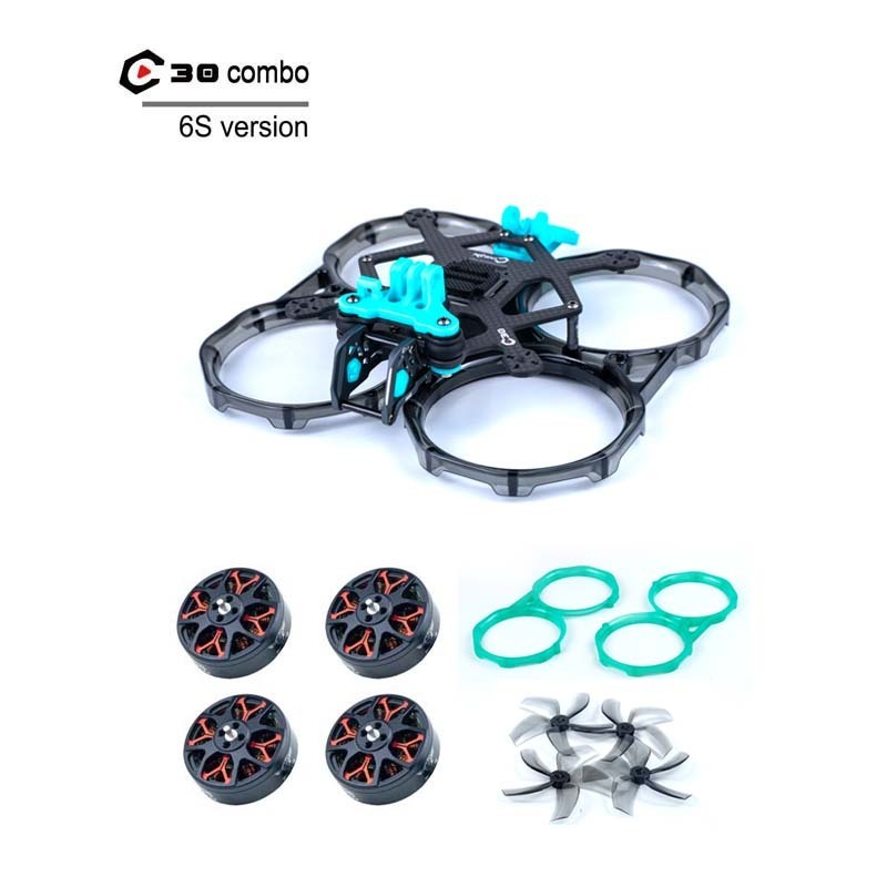 Axisflying C30 combo -Aluminum camera plates and GPS TPU- Get free 2 sets Props and 1 set guards
