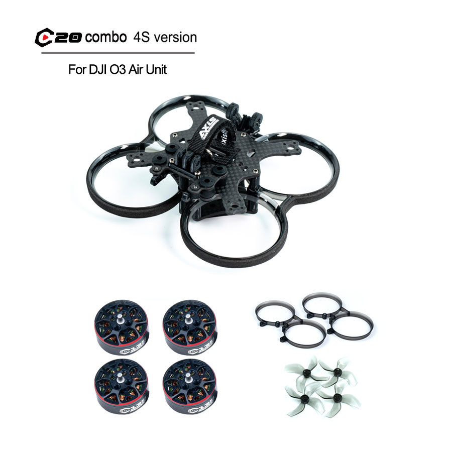 Axisflying cineon C20 V2 / 2inch frame kit and C135 motors combo - Get free 1 set props and 1 set Guards