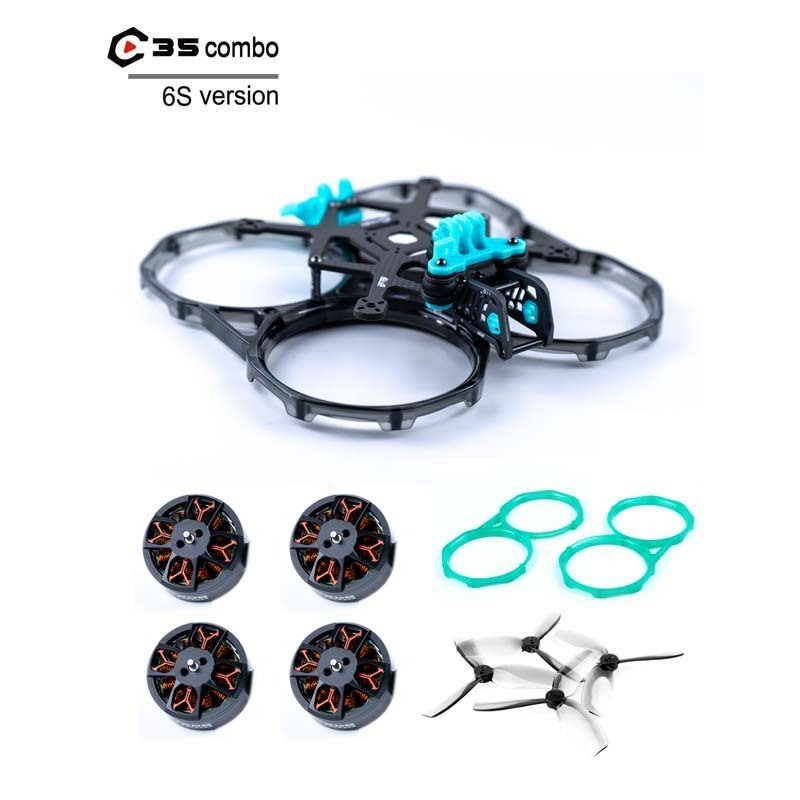 Axisflying C35 combo-Aluminum camera plates and GPS TPU - Get free 2 sets Props and 1 set Guards