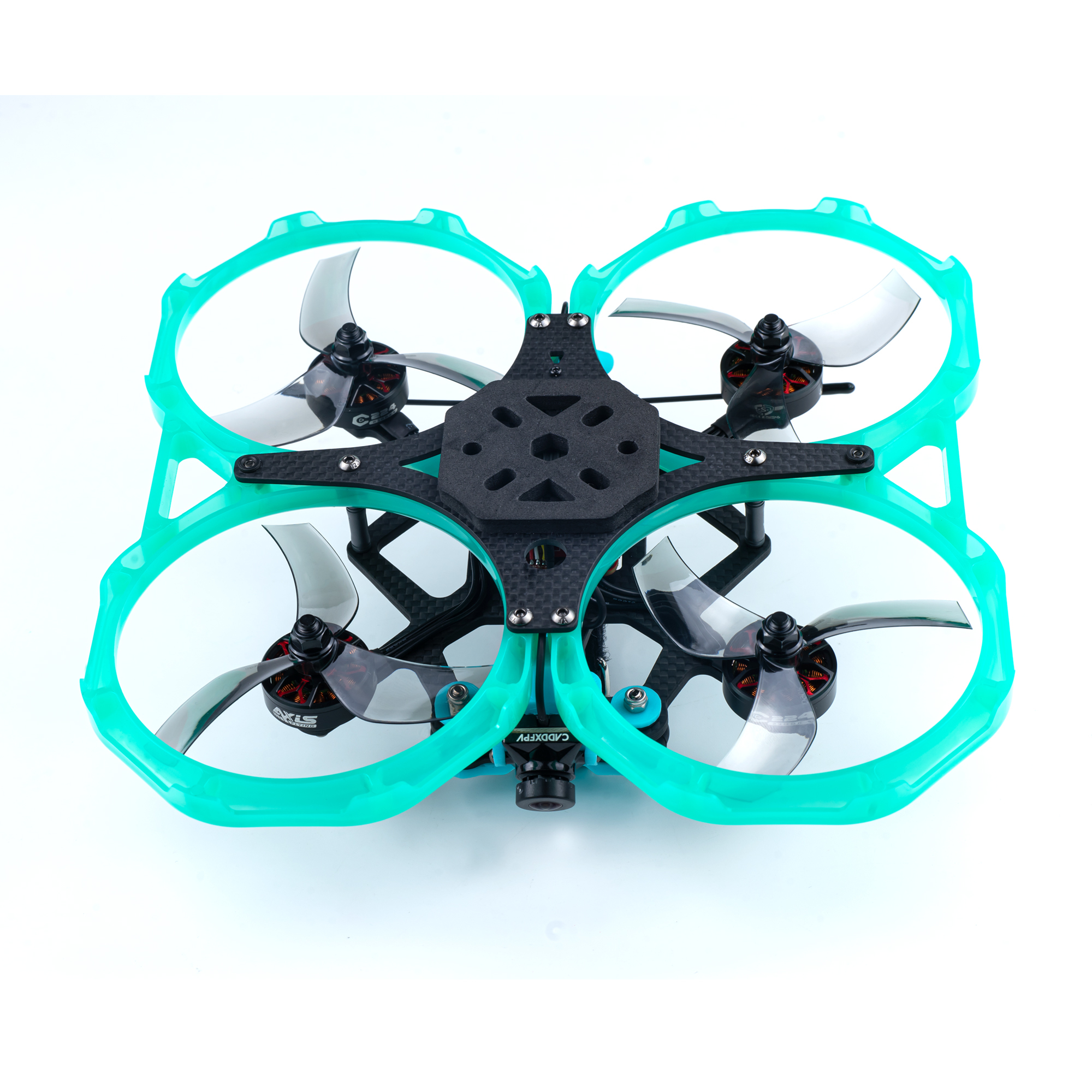 Axisflying cineon C30 3inch cinewhoop / cinematic drone - 6S Analog BNF （Clear Blue-Green）