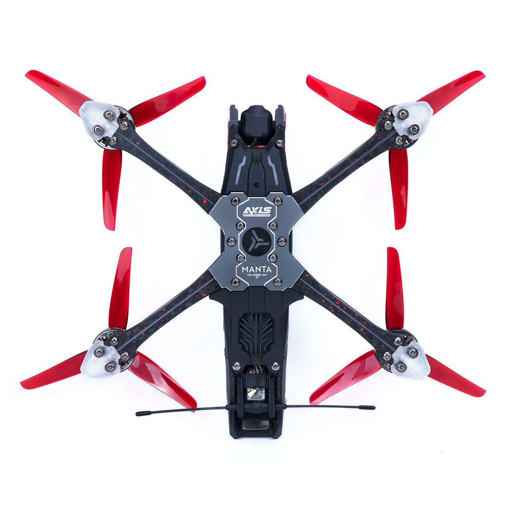 Axisflying MANTA 5 PRO High performance DIY 34 LED Drone 6S DJI O3 VTX with GPS DC /Square X Frame for Cinematic/Freestyle FPV Kits